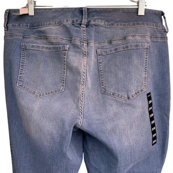 Torrid Denim Flare Jeans Vintage-Inspired Slim Knee & Flared Leg 20R Medium Wash - Picture 10 of 15